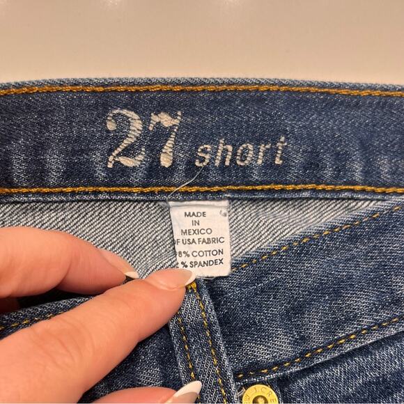 J Crew Women’s Matchstick Skinny Jeans Dark Wash Size 27 Short - Picture 5 of 10